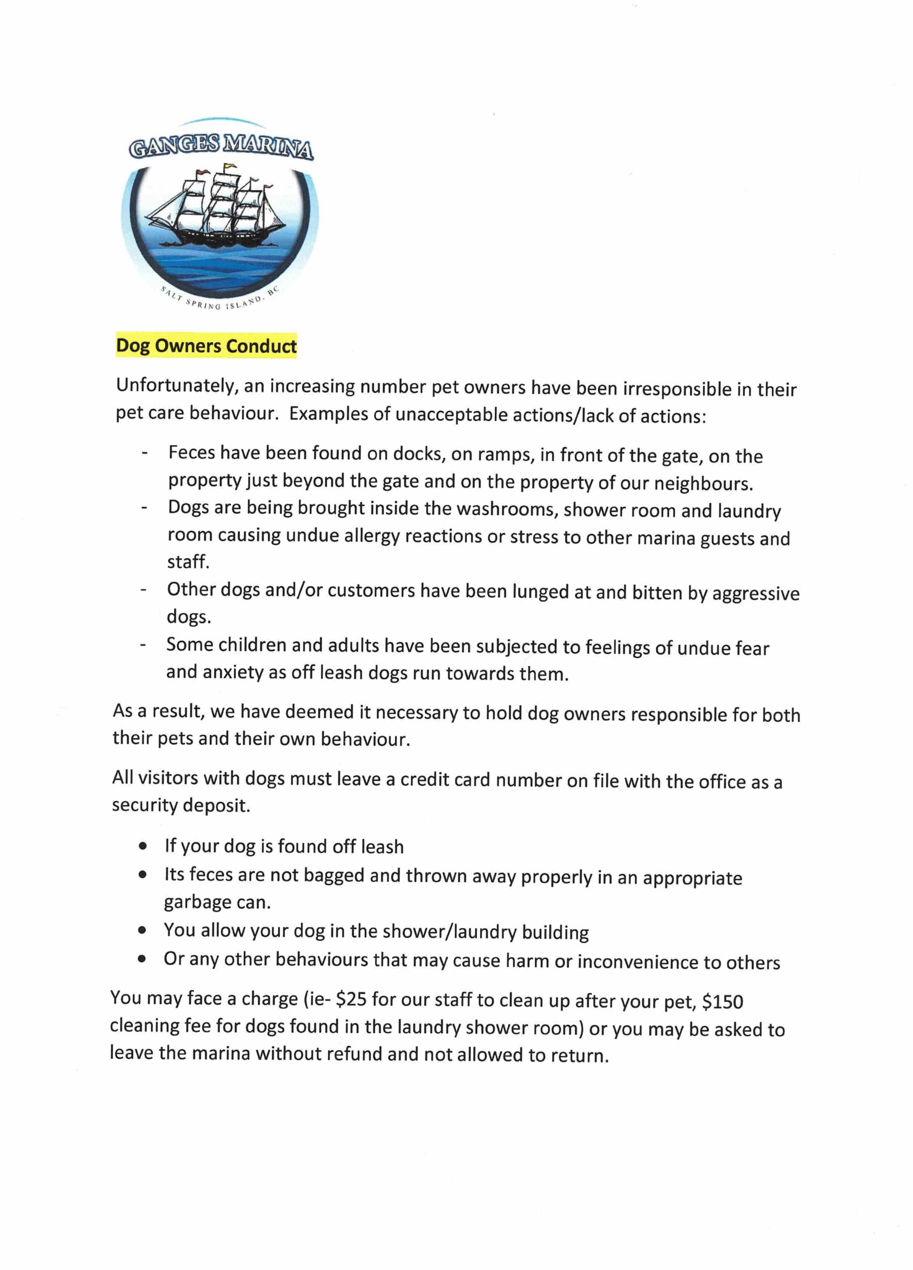 Dog Owners Conduct